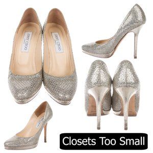 STORE CLOSING Jimmy Choo Silver Gold Heels